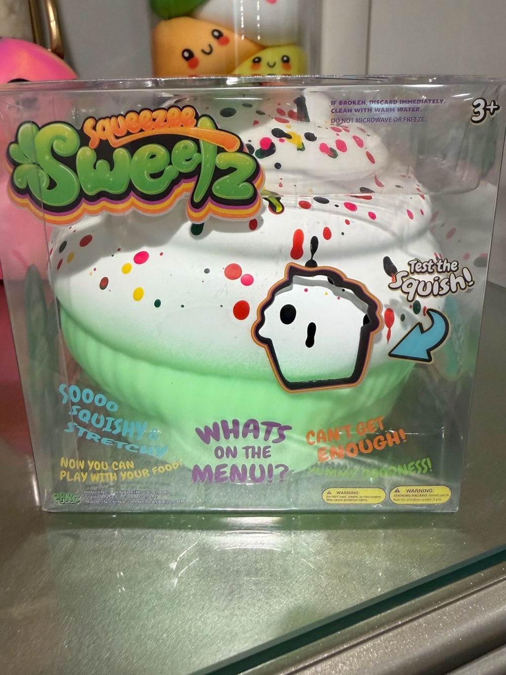 SweeTz Mint & White Sprinkle Cupcake Squishy toy five below viral